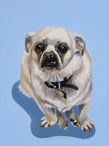 Print of Realism Dogs Paintings by Jamie Lynn Nuzbach