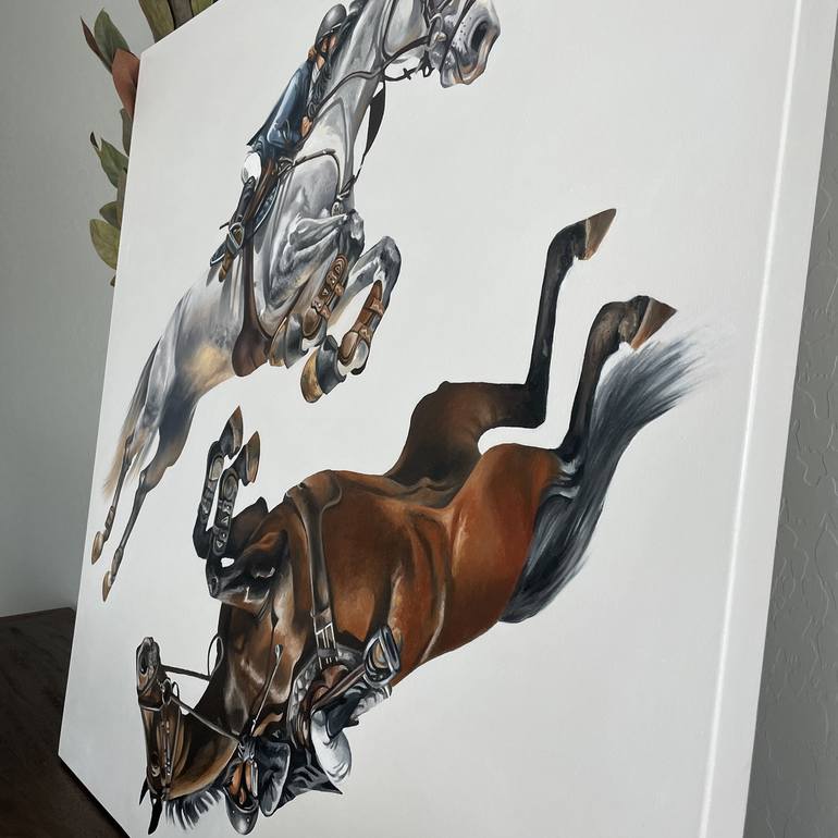 Original Realism Horse Painting by Jamie Lynn Nuzbach