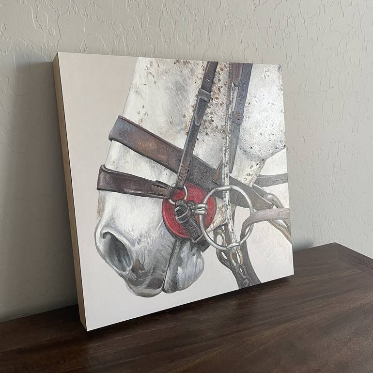 Original Realism Horse Painting by Jamie Lynn Nuzbach