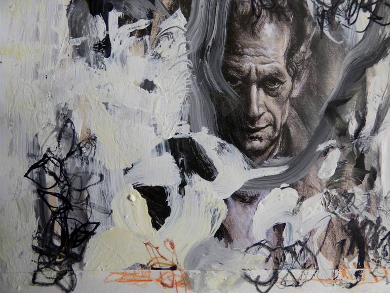Original Abstract Expressionism People Painting by Gabriel Bejarano