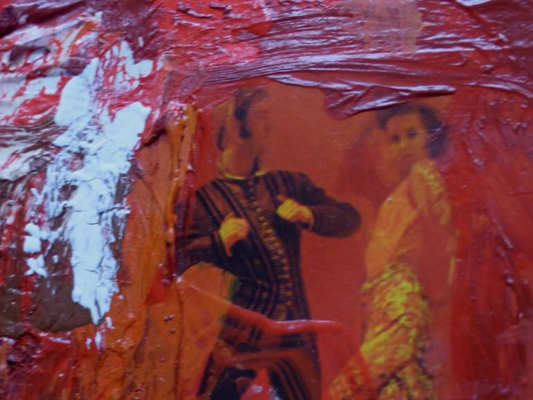 Original Abstract Expressionism Body Painting by Gabriel Bejarano