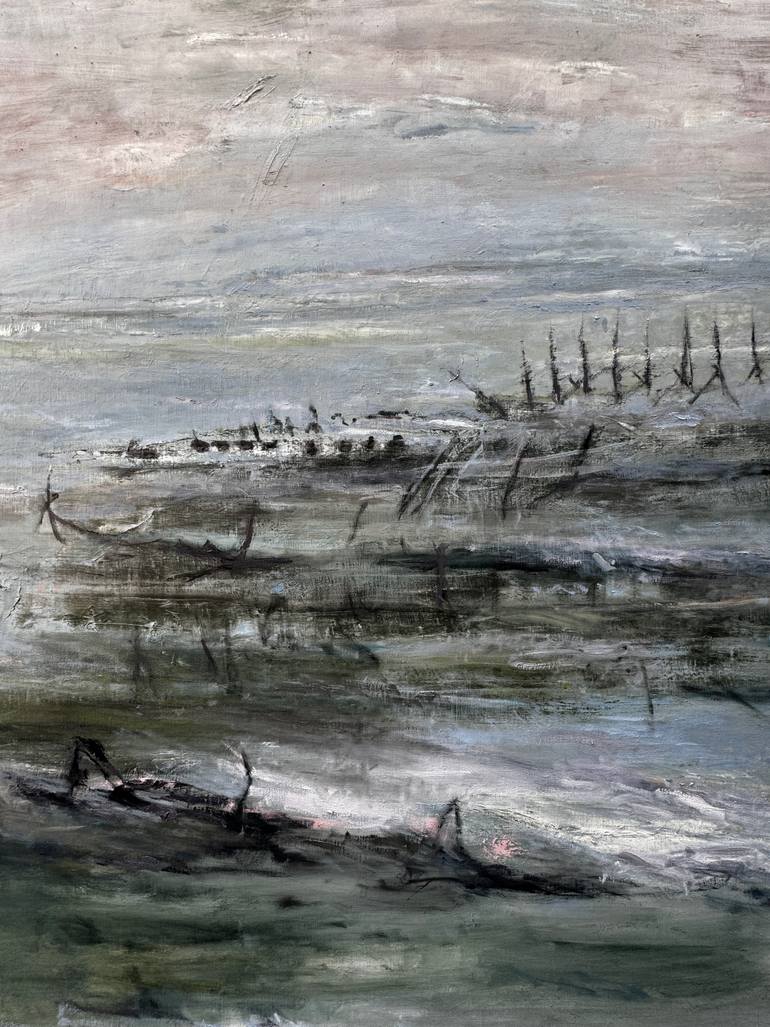 Original Abstract Painting by Emily Elisa Halpern