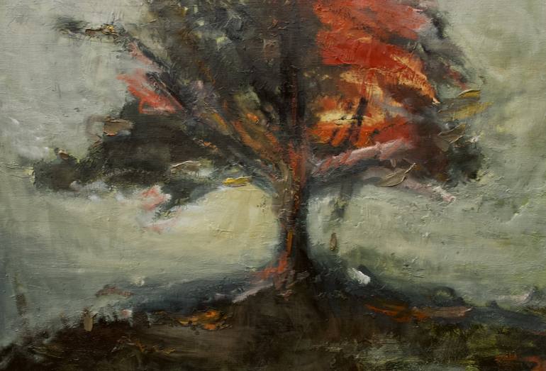 Original Tree Painting by Emily Elisa Halpern