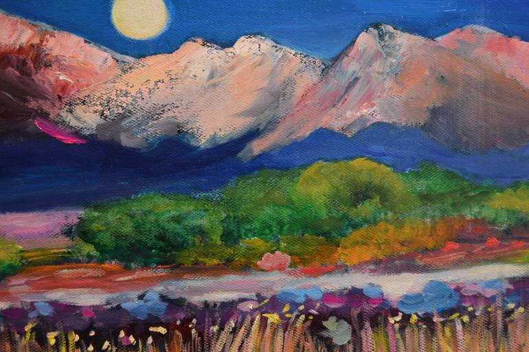 Original Art Deco Landscape Painting by Julia Nissimoff