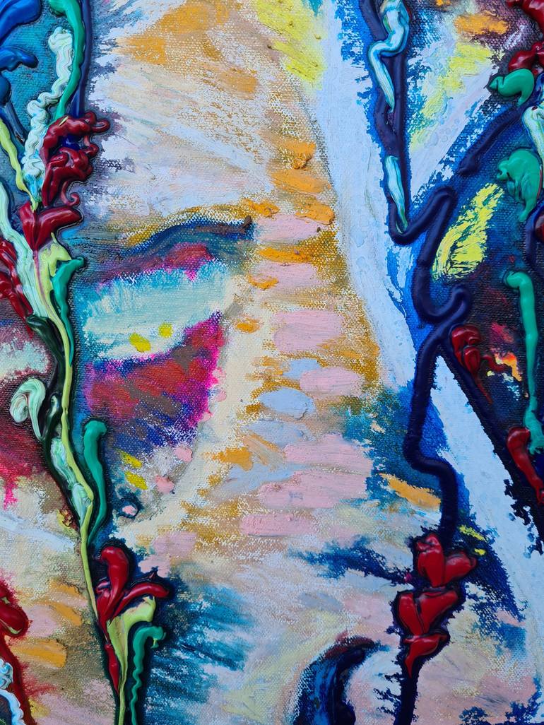 Original Expressionism Love Painting by Tea Ercoles