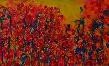 Original Impressionism Floral Paintings by Tea Ercoles