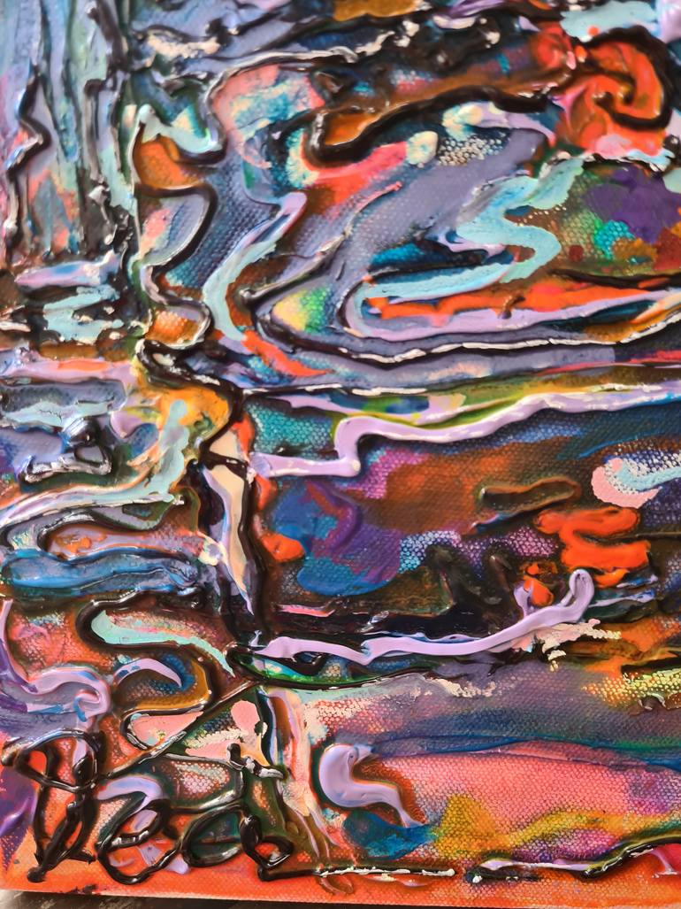 Original Expressionism Seascape Painting by Tea Ercoles