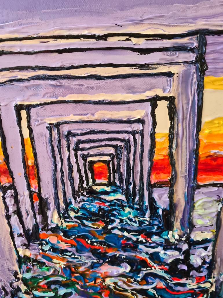 Original Expressionism Seascape Painting by Tea Ercoles