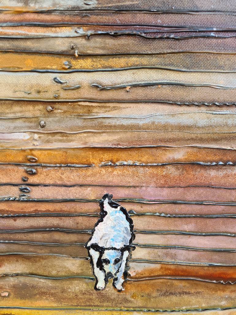 Original Expressionism Beach Painting by Tea Ercoles