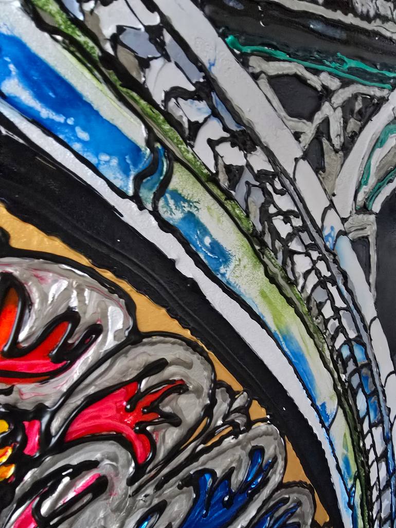 Original Expressionism Architecture Painting by Tea Ercoles