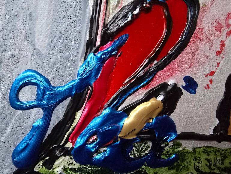 Original Expressionism Architecture Painting by Tea Ercoles