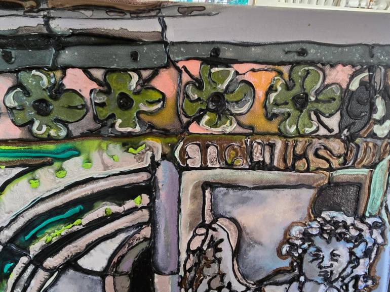 Original Fauvism Architecture Painting by Tea Ercoles