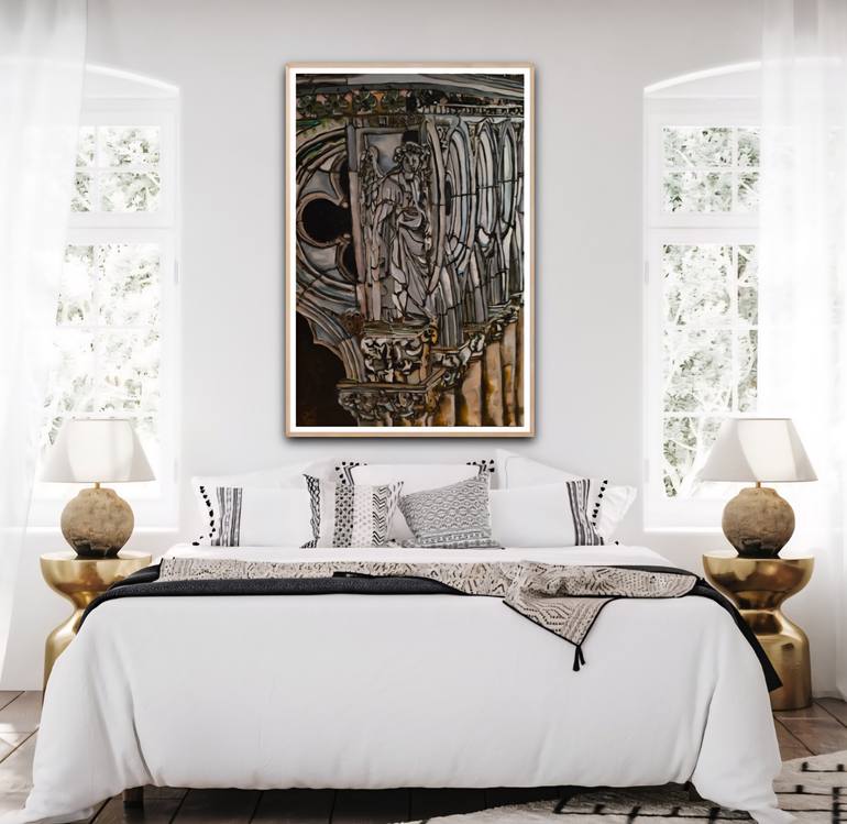 Original Fauvism Architecture Painting by Tea Ercoles