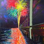 Fireworks on the bay by Tea Ercoles