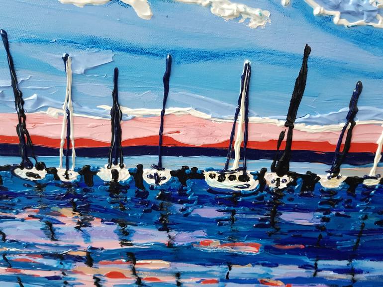 Original Modern Seascape Painting by Tea Ercoles