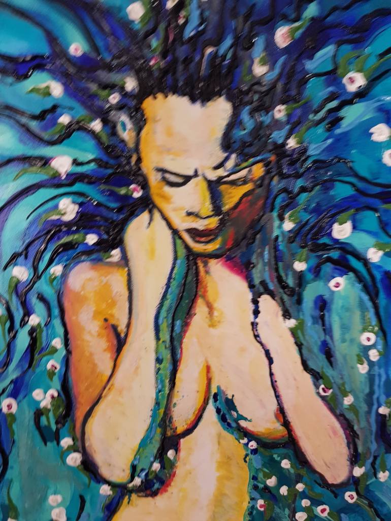Original Expressionism Nude Painting by Tea Ercoles