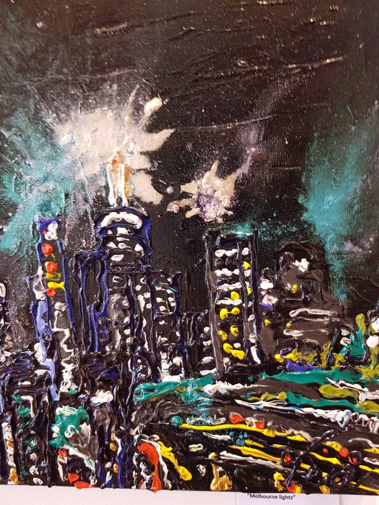 Original Expressionism Cities Painting by Tea Ercoles