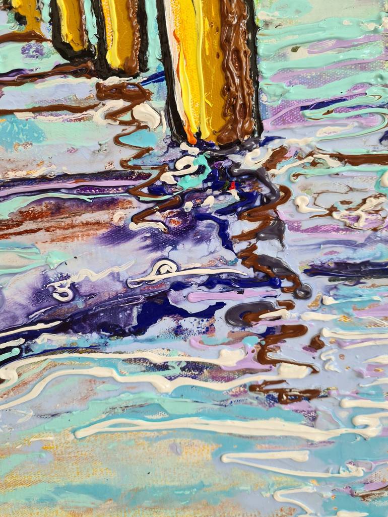 Original Expressionism Seascape Painting by Tea Ercoles