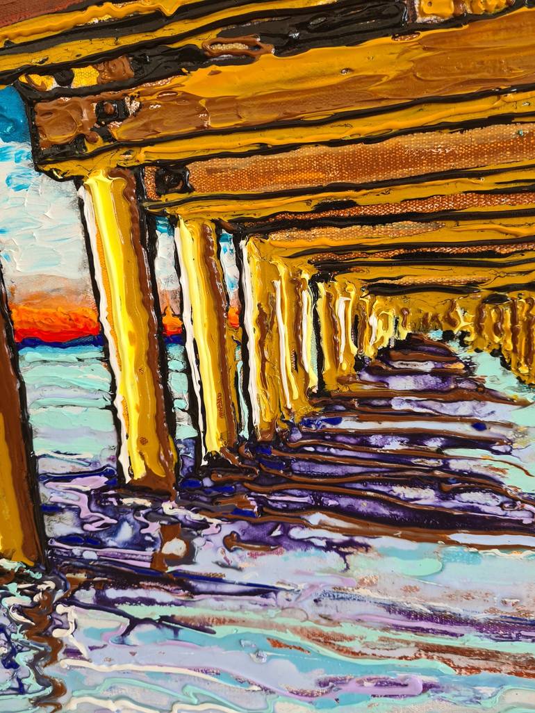 Original Expressionism Seascape Painting by Tea Ercoles
