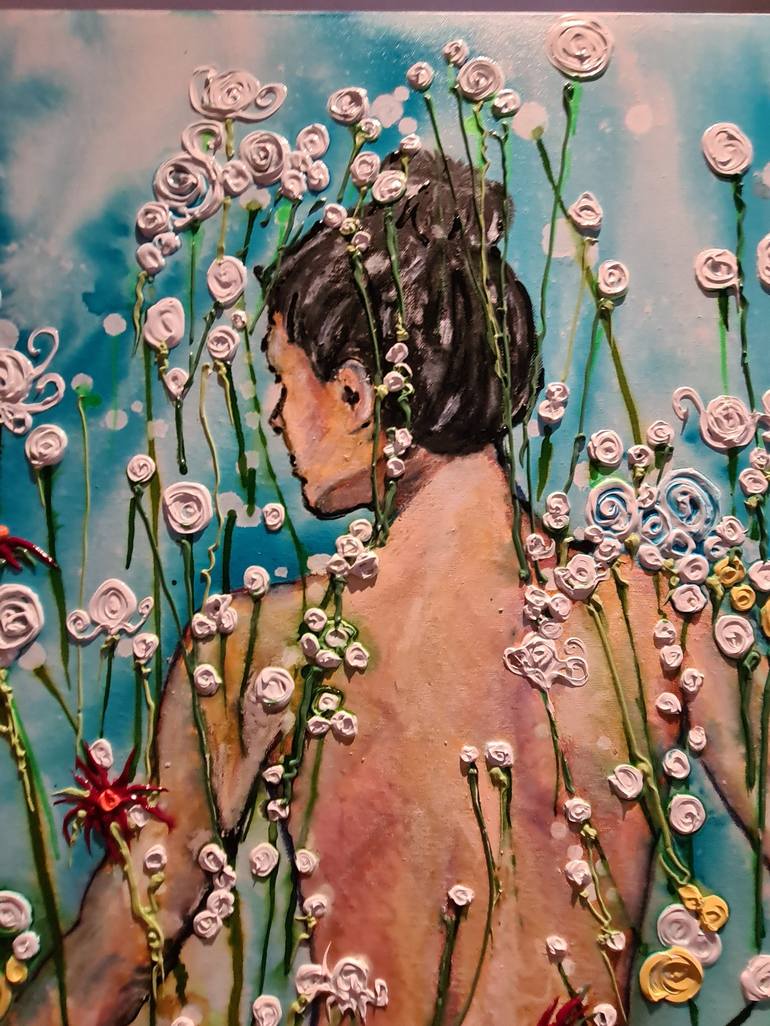 Original Figurative Nude Painting by Tea Ercoles