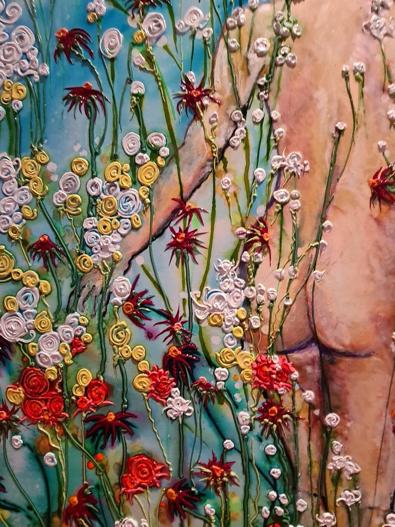 Original Figurative Nude Painting by Tea Ercoles