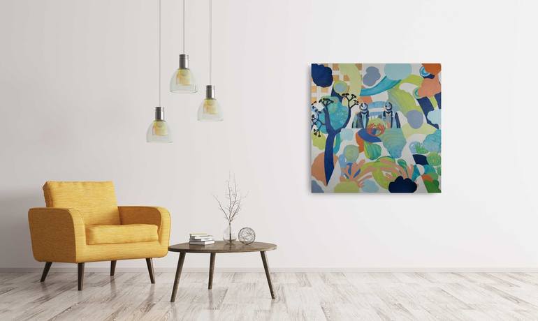 Original Abstract Expressionism Botanic Painting by Amber Lomax