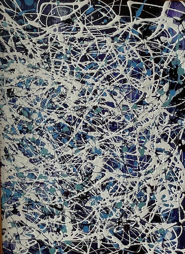 Original Conceptual Abstract Painting by Juan Jose Garay