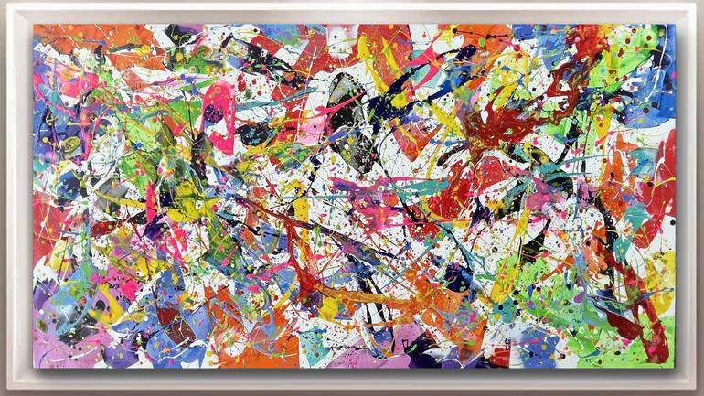 Original Abstract Expressionism Abstract Painting by Juan Jose Garay
