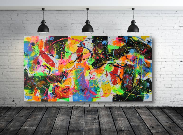 Original Abstract Expressionism Abstract Painting by Juan Jose Garay