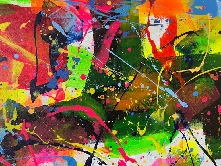 Original Abstract Expressionism Abstract Painting by Juan Jose Garay