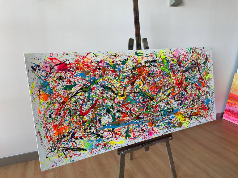 Original Conceptual Abstract Painting by Juan Jose Garay