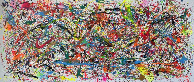 Original Conceptual Abstract Painting by Juan Jose Garay