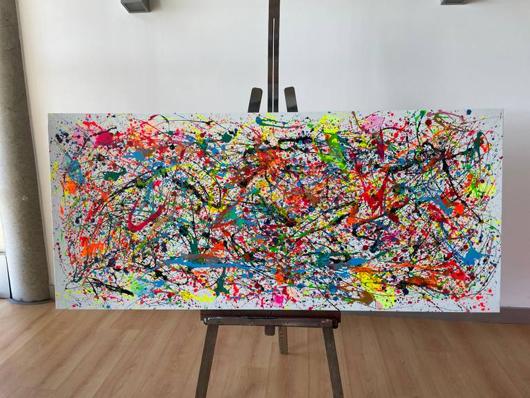 Original Conceptual Abstract Painting by Juan Jose Garay
