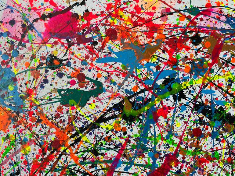 Original Conceptual Abstract Painting by Juan Jose Garay