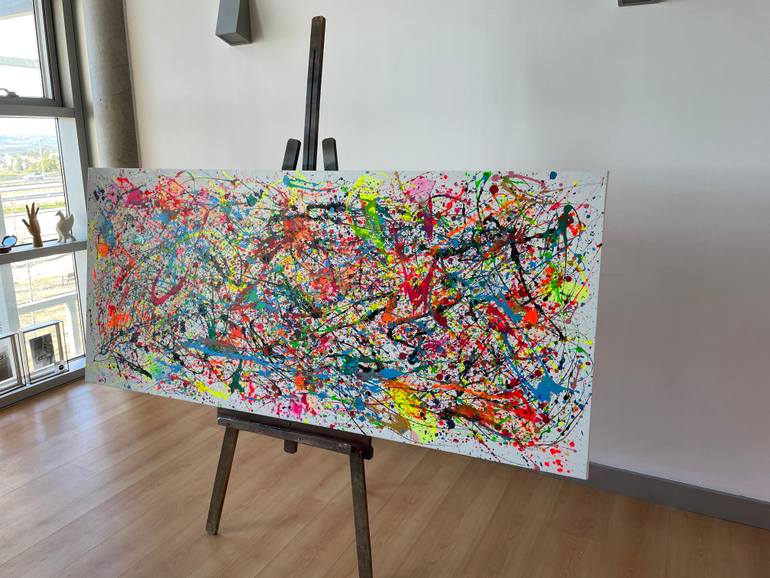 Original Conceptual Abstract Painting by Juan Jose Garay