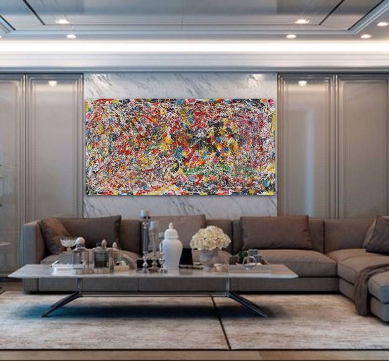 Original Conceptual Abstract Painting by Juan Jose Garay