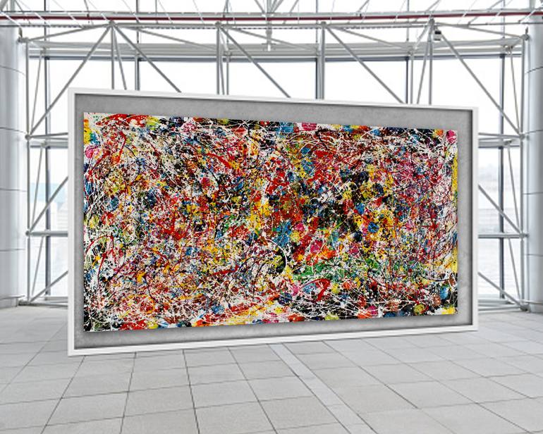 Original Conceptual Abstract Painting by Juan Jose Garay