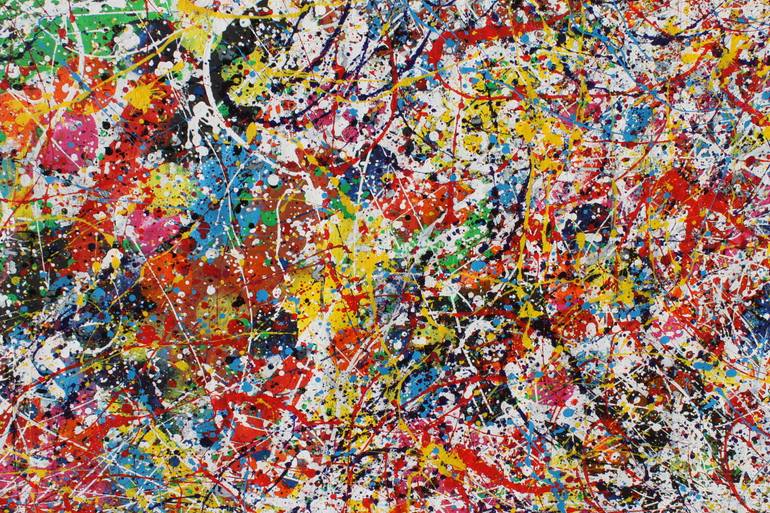 Original Conceptual Abstract Painting by Juan Jose Garay
