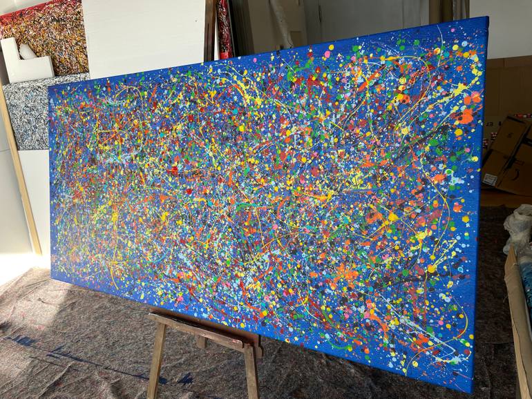Original Abstract Expressionism Abstract Painting by Juan Jose Garay