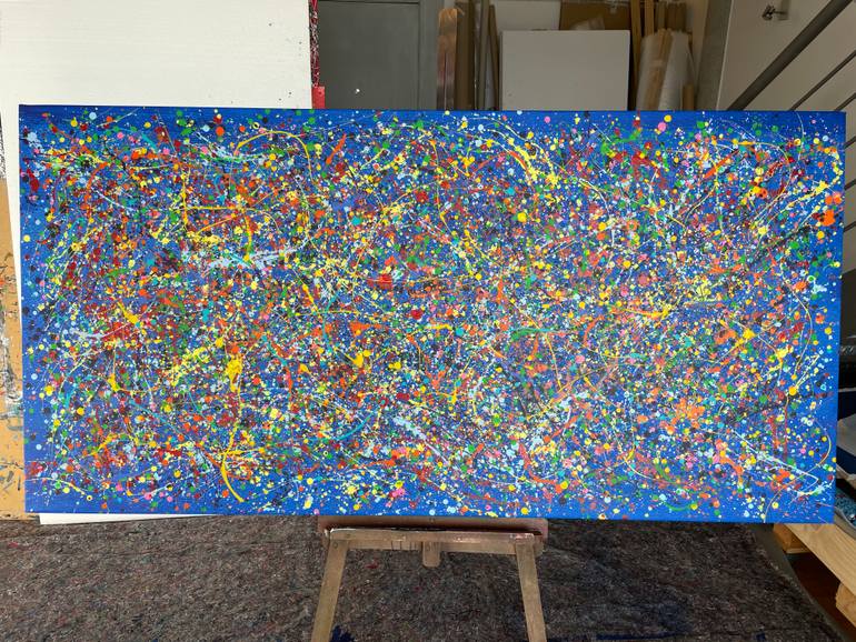 Original Abstract Expressionism Abstract Painting by Juan Jose Garay