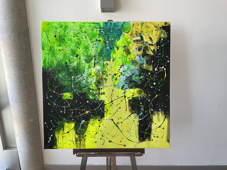 Original Abstract Expressionism Abstract Painting by juan jose garay