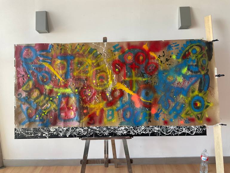Original Fine Art Abstract Painting by Juan Jose Garay