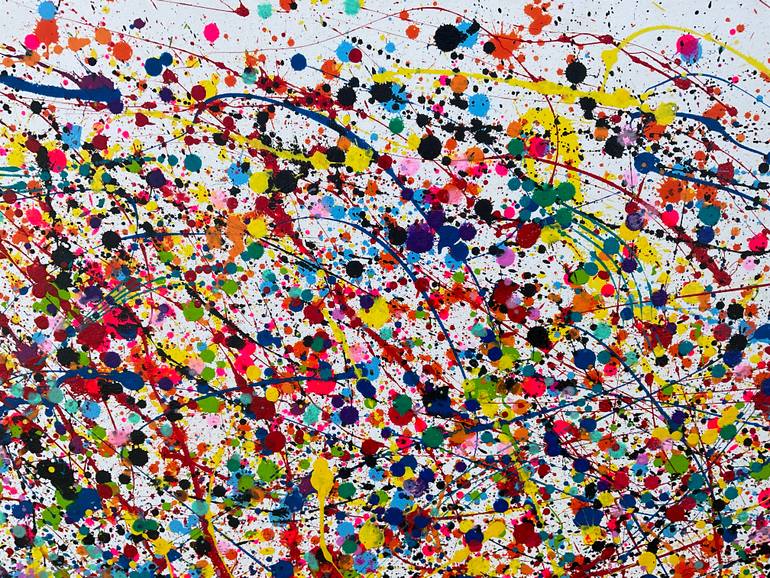 Original Conceptual Abstract Painting by Juan Jose Garay