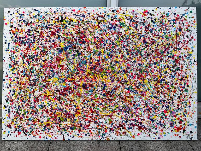 Original Conceptual Abstract Painting by Juan Jose Garay