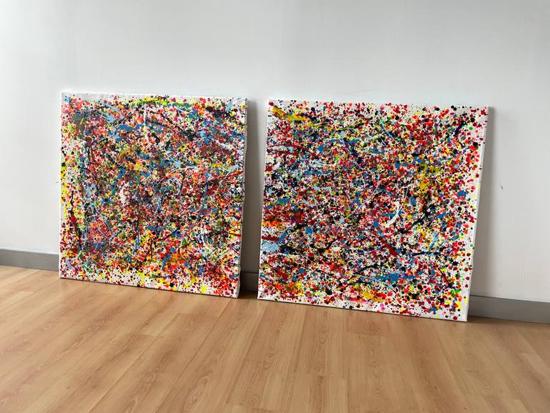 Original Abstract Expressionism Abstract Painting by Juan Jose Garay