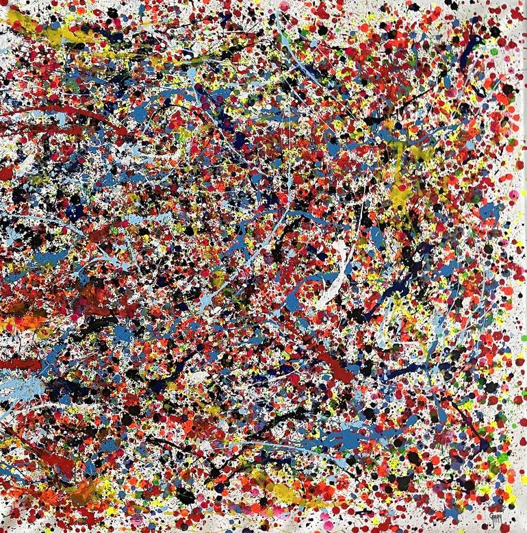 Original Abstract Expressionism Abstract Painting by Juan Jose Garay