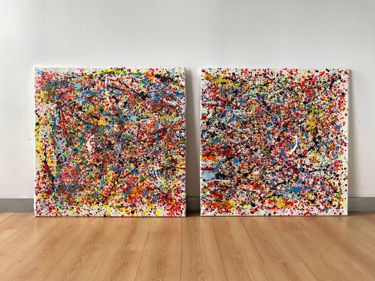 Original Abstract Expressionism Abstract Painting by Juan Jose Garay