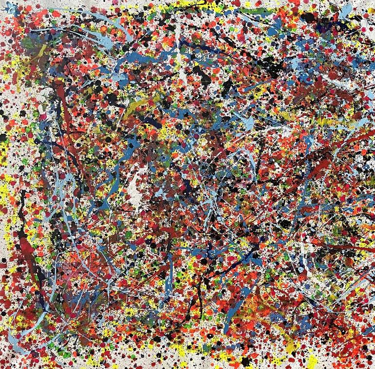 Original Abstract Expressionism Abstract Painting by Juan Jose Garay