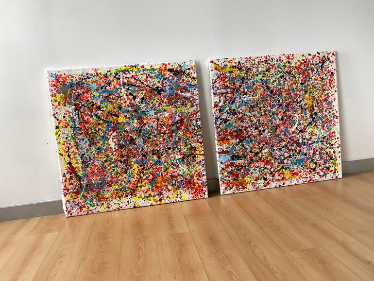 Original Abstract Expressionism Abstract Painting by Juan Jose Garay