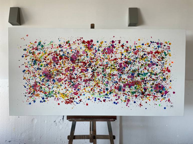 Original Abstract Expressionism Abstract Drawing by Juan Jose Garay